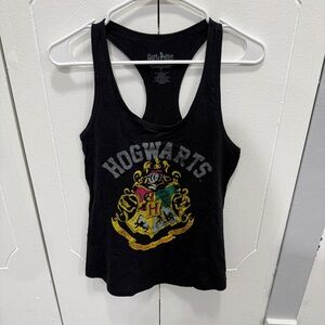 Harry Potter Black Hogwarts Tank Top